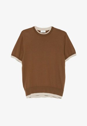 Paolo Pecora, MAGLIA GIROCOLLO #1181 - T-shirt basic - light brown