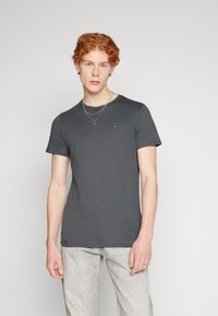 Tommy Jeans - TEE - T-shirt basic - new charcoal Miniatuurafbeelding 1