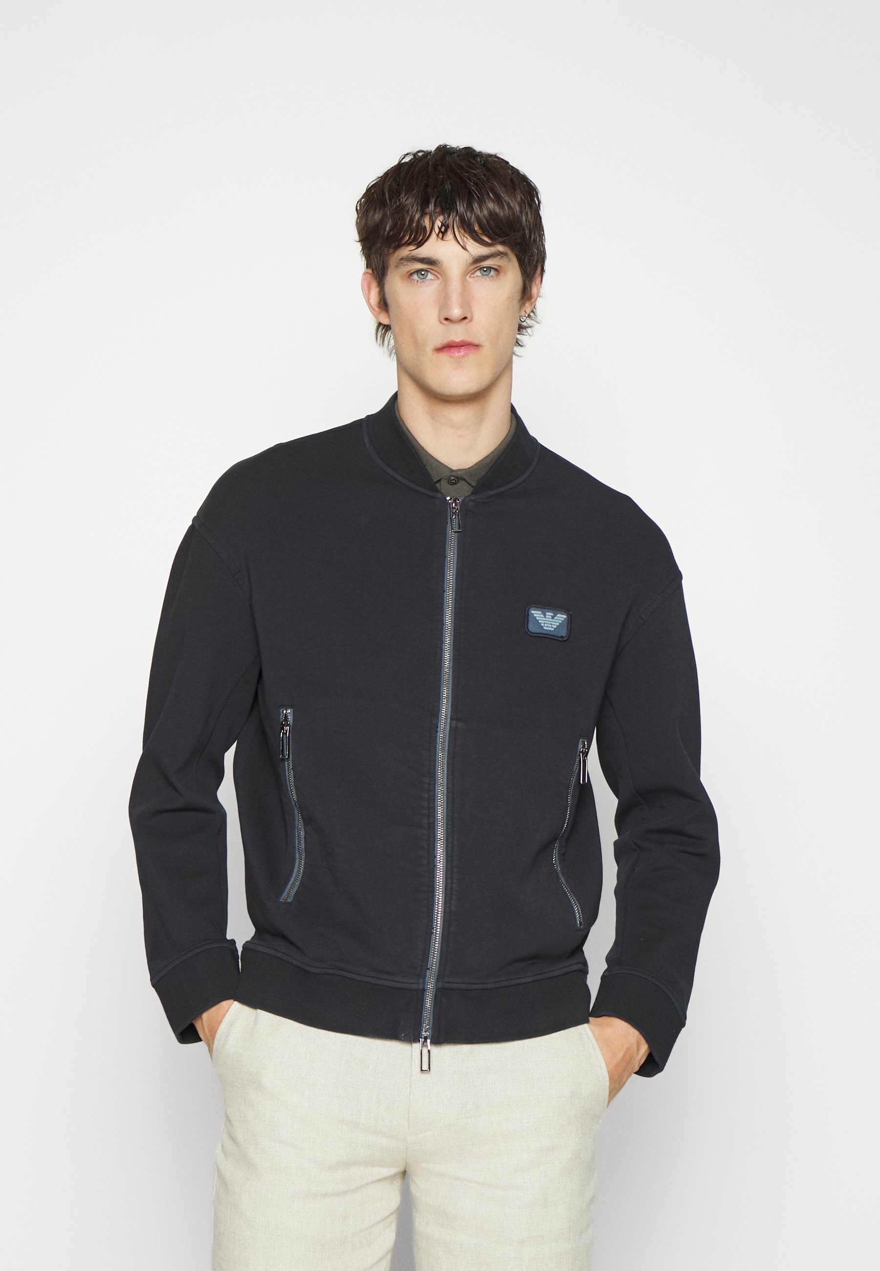 Emporio Armani Zip-up sweatshirt - blu 