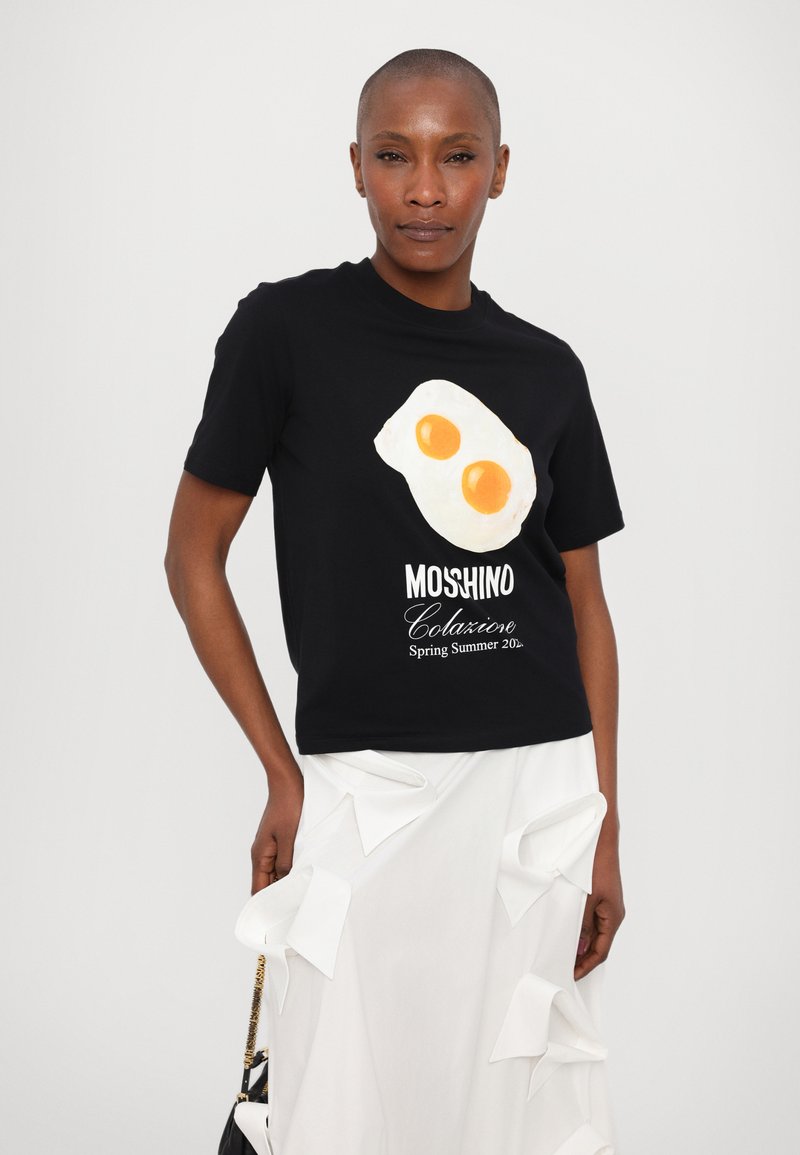 T Shirt Outfit Moschino MOSCHINO Black T-shirt