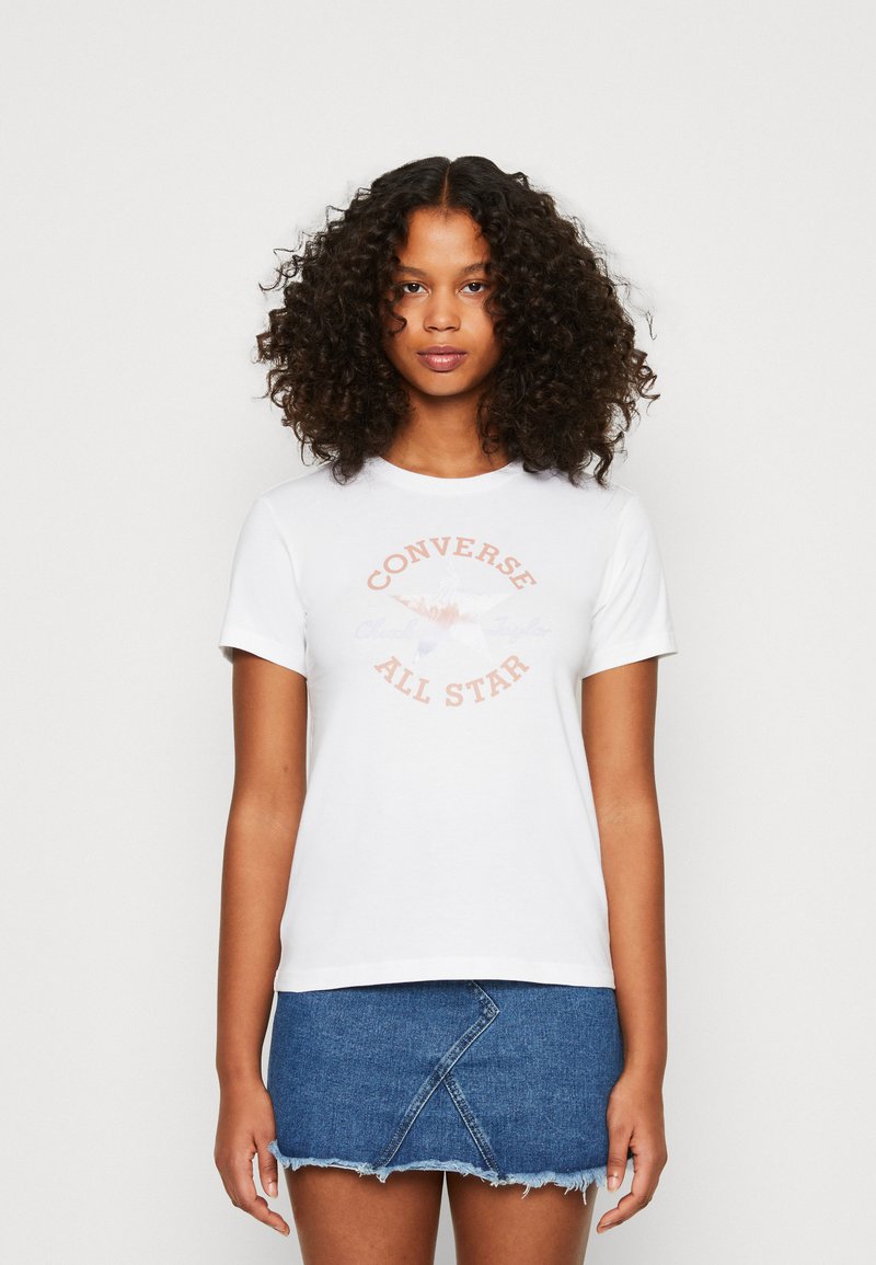 Converse FLORAL CHUCK TAYLOR ALL STAR PATCH SHORT SLEEVE Tshirts med