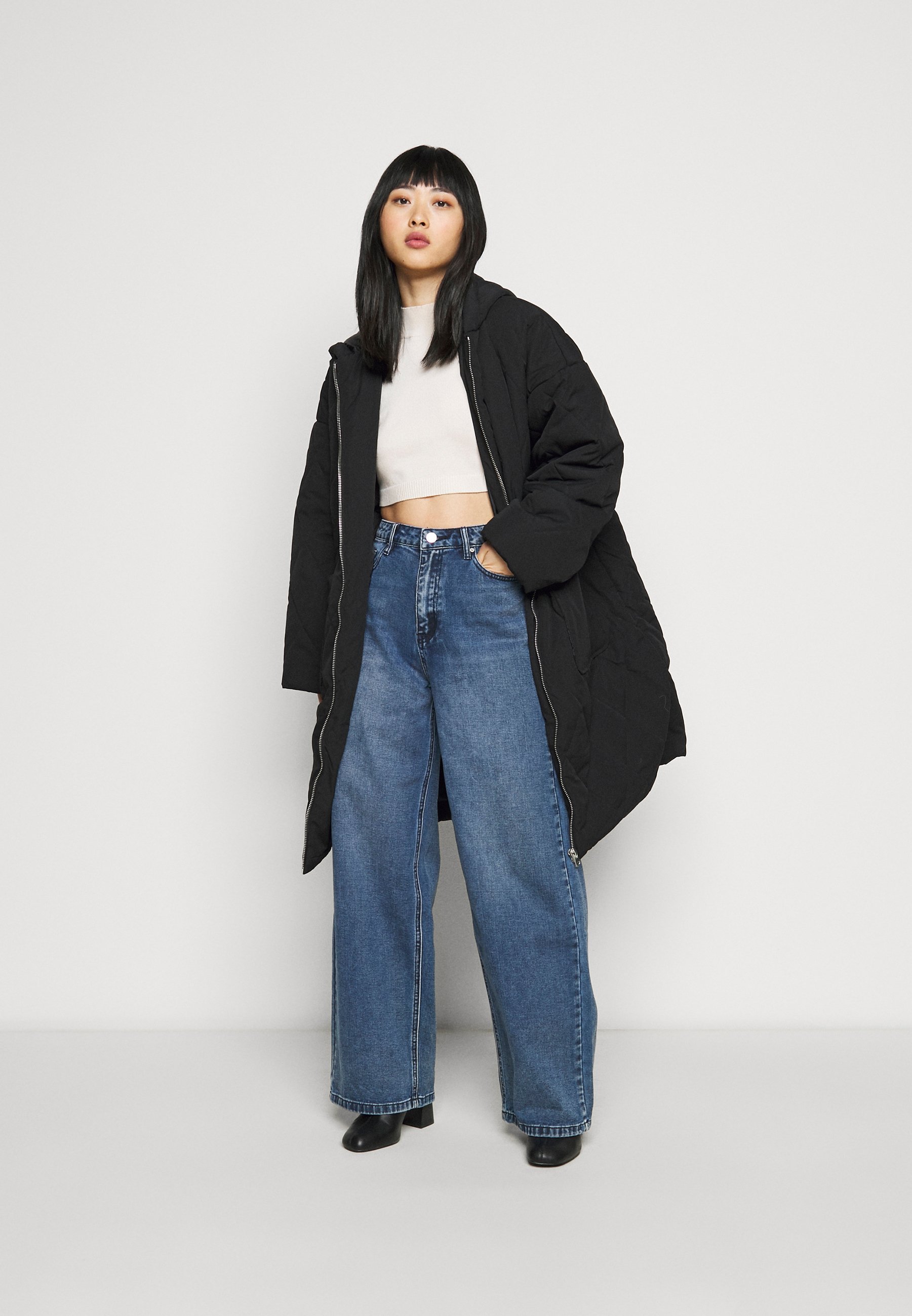 missguided boucle coat