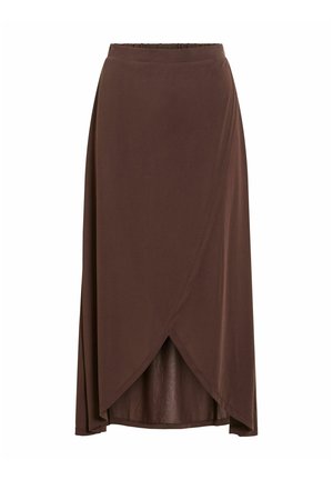 VILA, VIMODALA HW WRAP SKIRT - NOOS - Jupe trapèze - coffee bean1