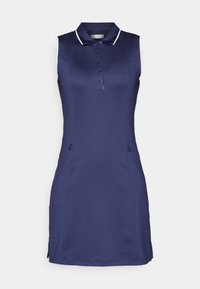 SLEEVELESS DRESS WITH SNAP PLACKET 2-IN-1 - Leggings - peacoat