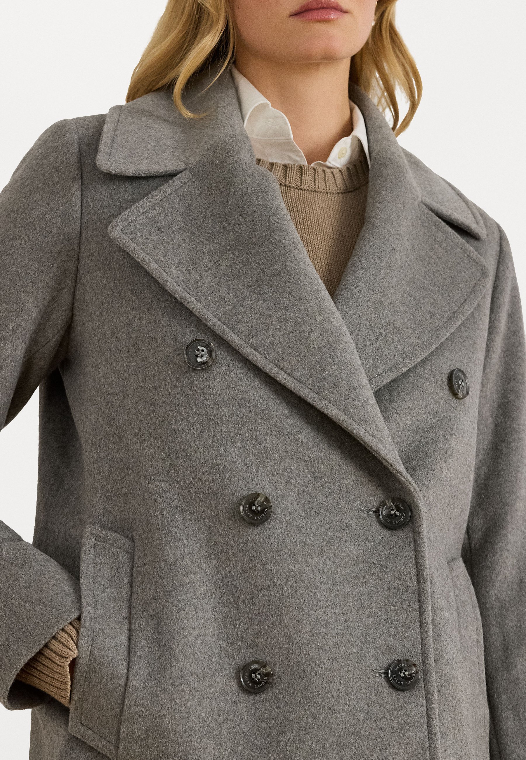 Lauren Ralph Lauren OVERSIZE-COLLAR DOUBLE-BREASTED COAT - Classic