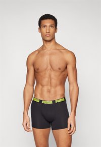 Puma EVERYDAY BASIC 2 PACK - Boxer alsónadrág - lime smash/black