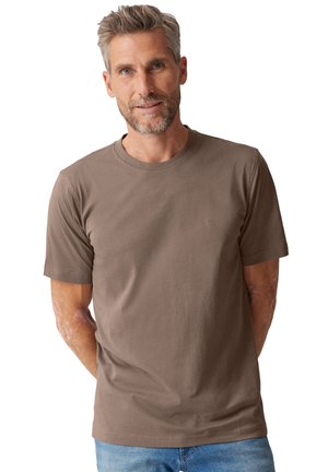 T-Shirt basic - hellbraun