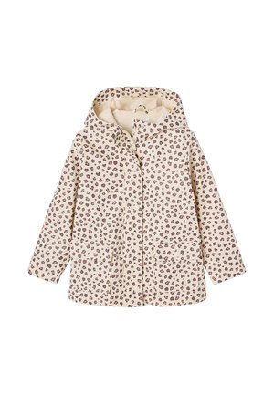 MIT KAPUZE UND PRINT - Regenjacke / wasserabweisende Jacke - vanille