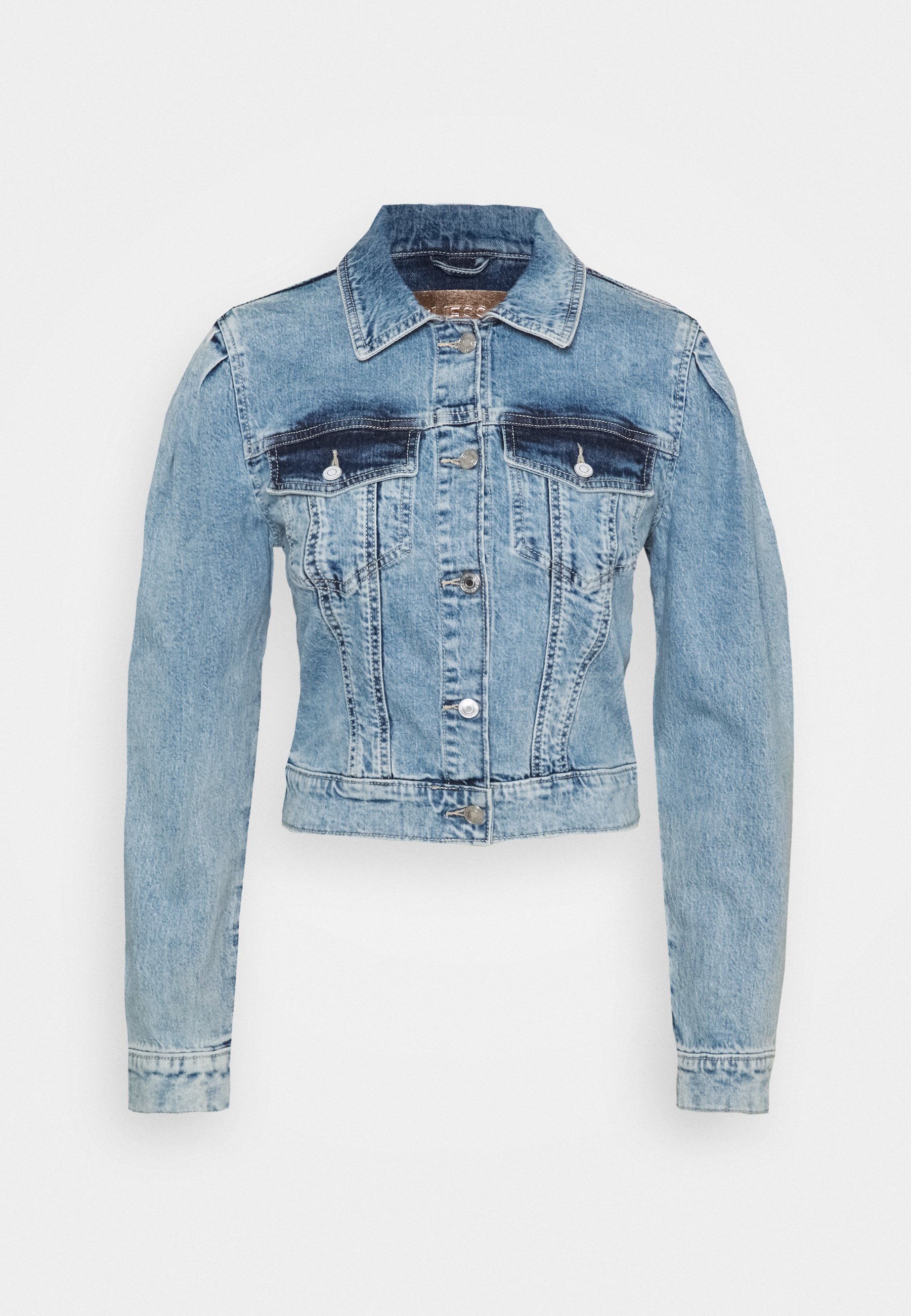 Guess 80S TEDDY JACKET Jeansjakke shallalyseblå denim Guess 80S TEDDY JACKET Jeansjakke shallalyseblå denim