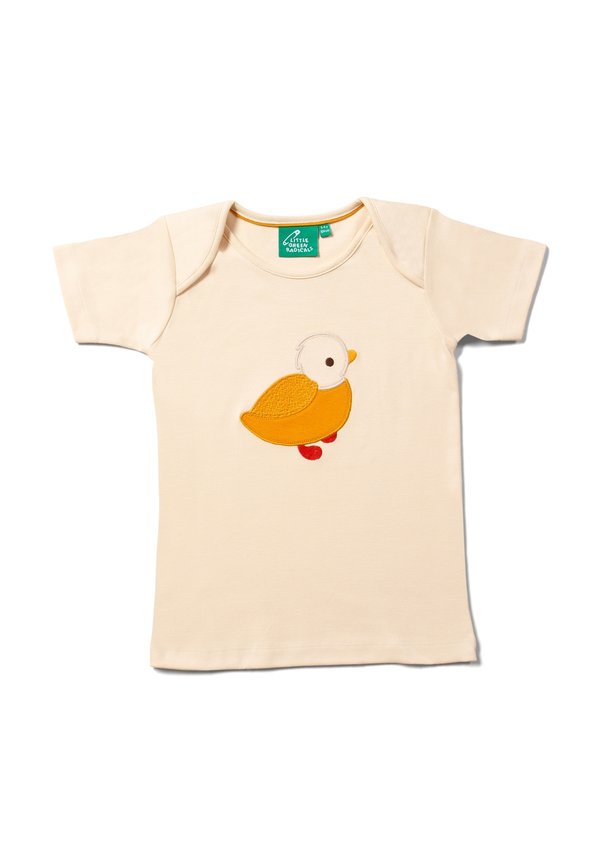 APPLIQUE SHORT SLEEVE - T-Shirt print - cream