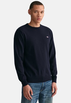 SUPERFINE CREW NECK - Strickpullover - marine