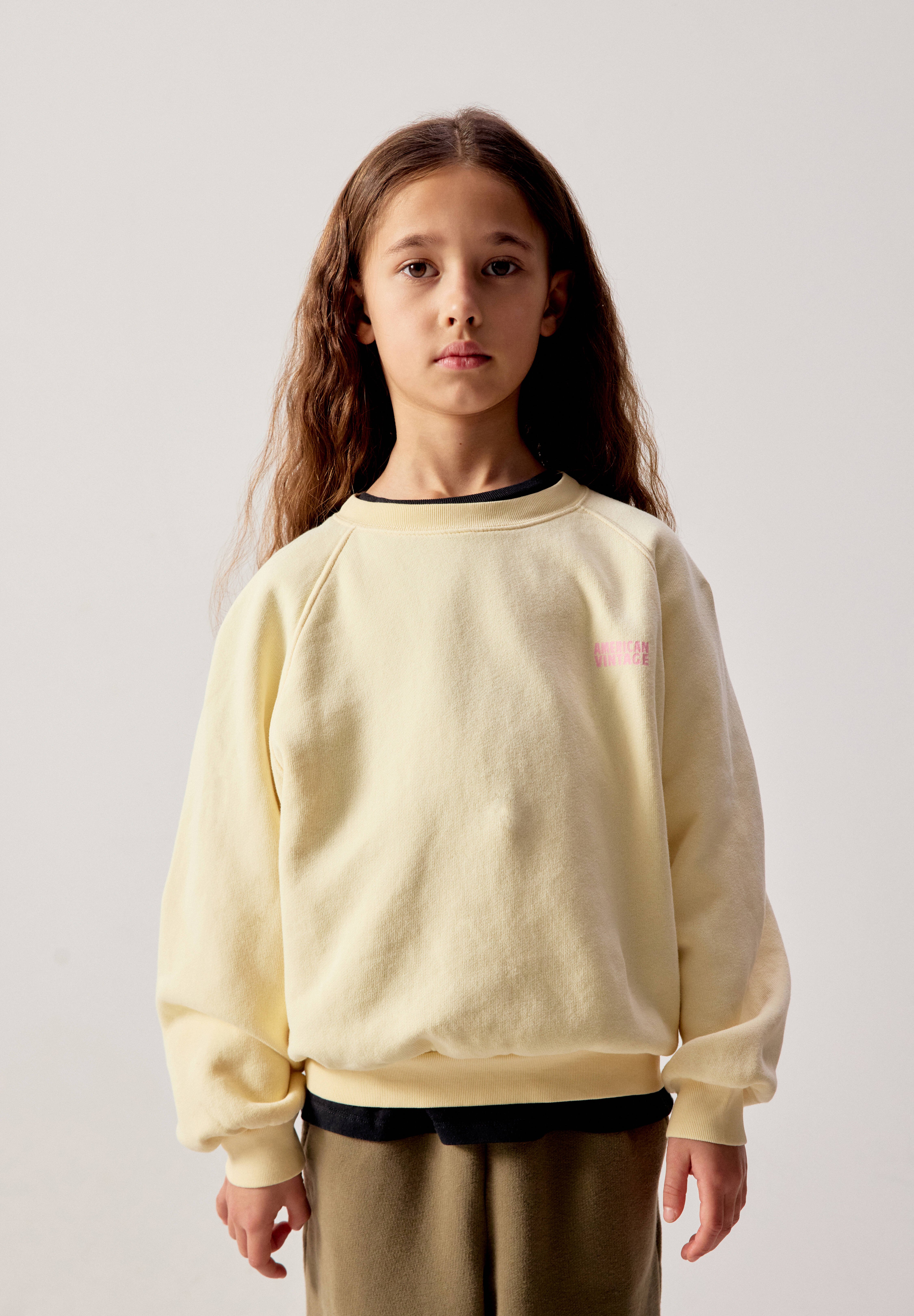 American Vintage IZUBIRD - Sweatshirt - vanille vintage/jaune