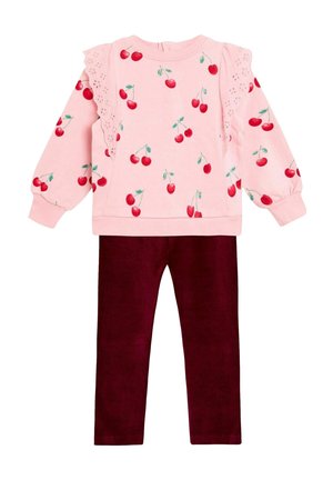 JoJo Maman Bébé REGULAR FIT  SET  - Tamprės – kelnės - pink