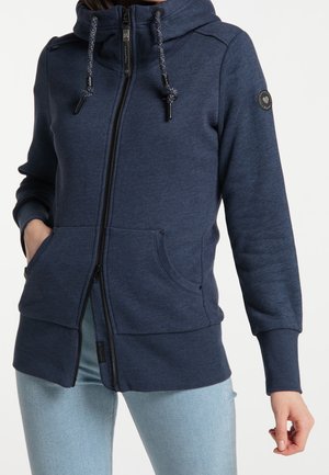 Sweater met rits - blue