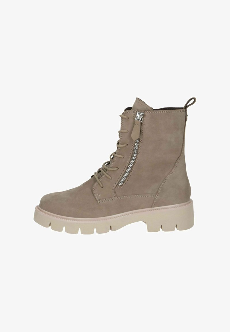 Caprice Botines con plataforma - taupe nubuc