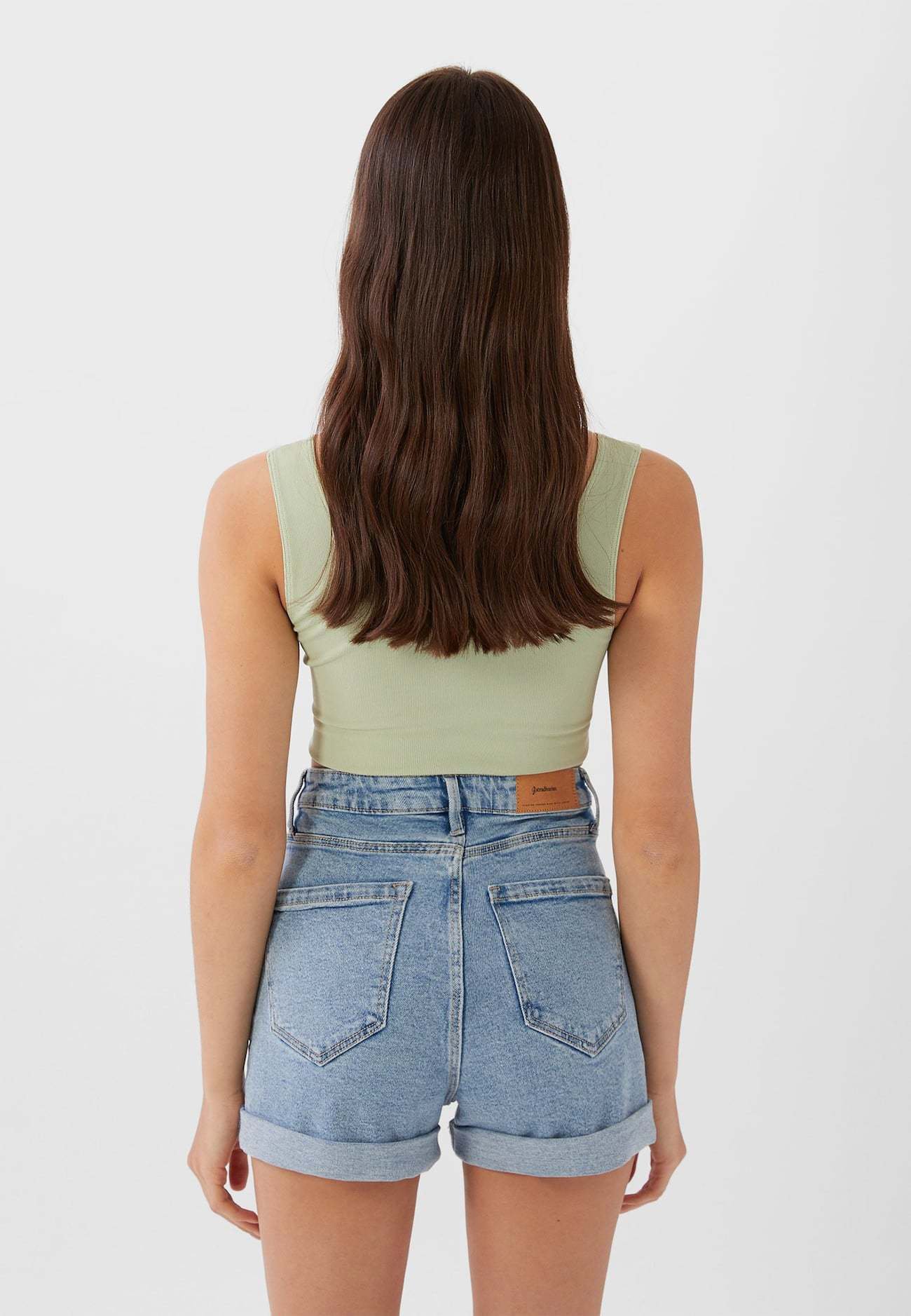 Stradivarius Denim shorts - dark blue 