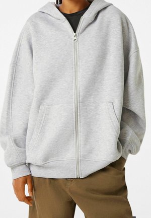 Sudadera con cremallera - mottled grey