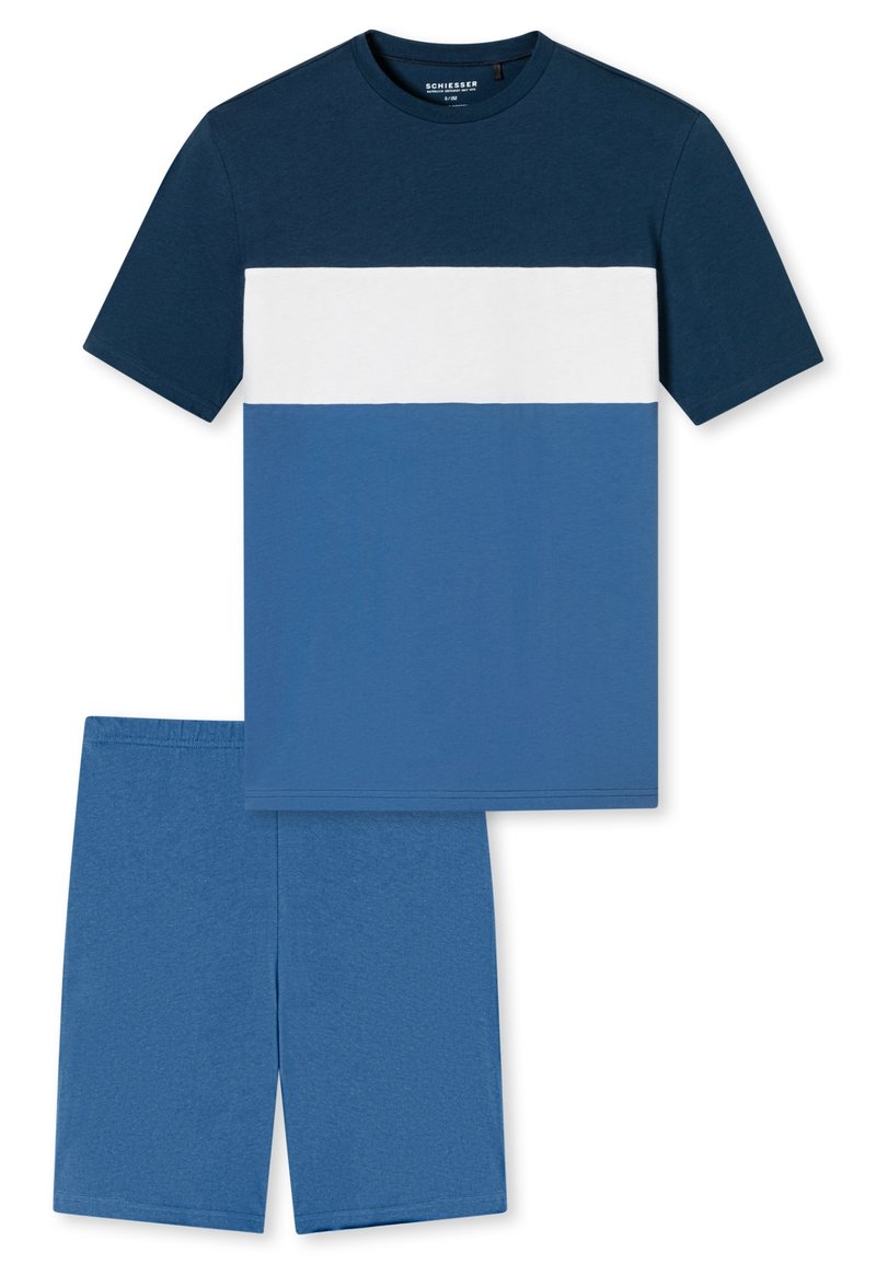 Schiesser SET - Pyžamová sada - jeansblau
