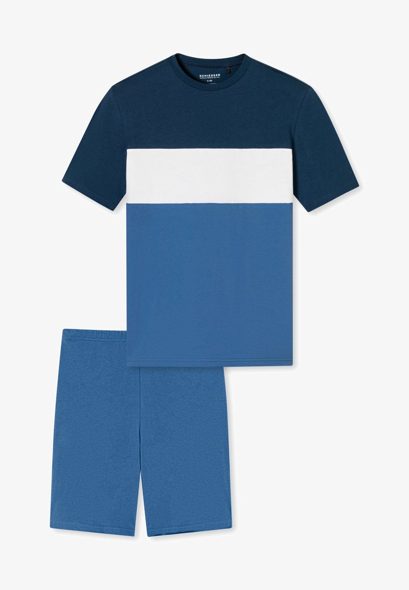 Schiesser SET - Pyžamová sada - jeansblau