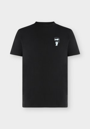 KARL LAGERFELD, CREWNECK - Βασικό μπλουζάκι - black/blue