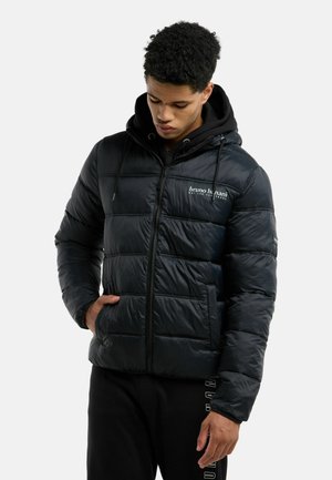 WATTIERTE - Vinterjakker - schwarz