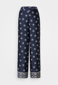 VIJULINE PANTS - Hlače - navy/white