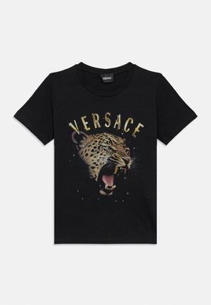 Versace EASY TIGER UNISEX - Potiskana majica - nero/multi-coloured