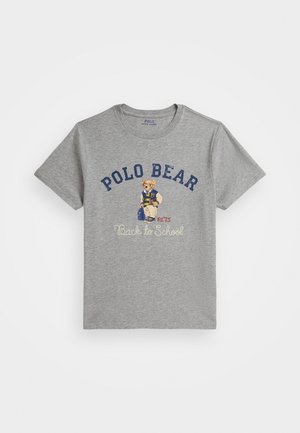 Polo Ralph Lauren POLO BEAR COTTON JERSEY T-SHIRT - Potiskana majica - andover heather