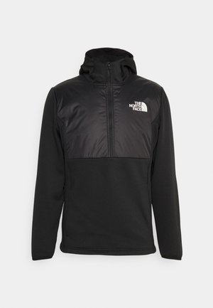 INSULATED ZIP HOOD - Bluza z polaru - black