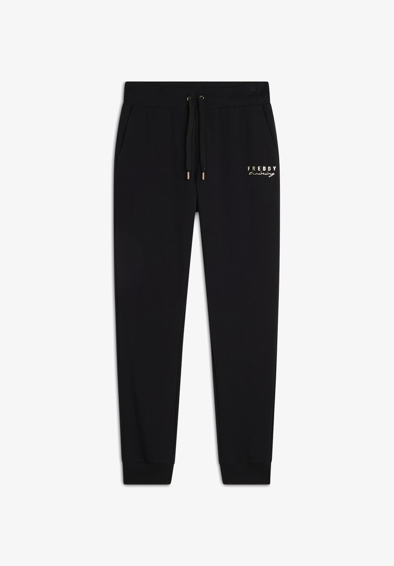 Freddy REGULAR FIT IN CON POLSINI SUL FONDO - Pantalon de survêtement - nero