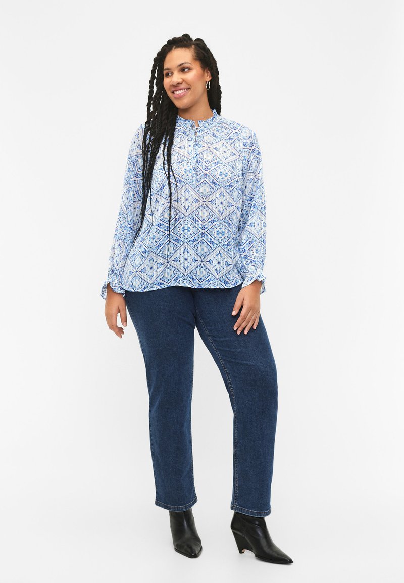Objkristi 3 4 Re Long Shirt Dr Birch Aop Morel Flowers