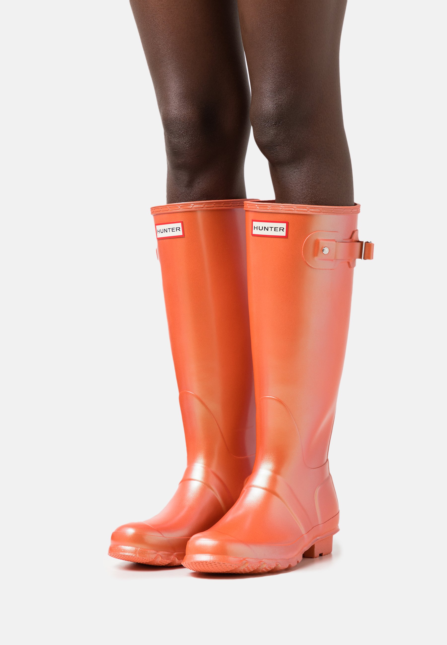 orange hunter wellies