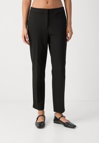 Marc O'Polo PANTS SLIT DETAIL - Housut - black