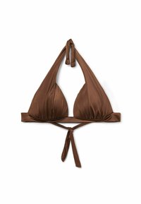 SHINY SATIN - Horní díl bikin - braun shiny satin choco brown