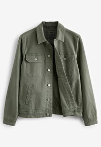 Next REGULAR FIT BUTTON UP - Spijkerjas - sage green