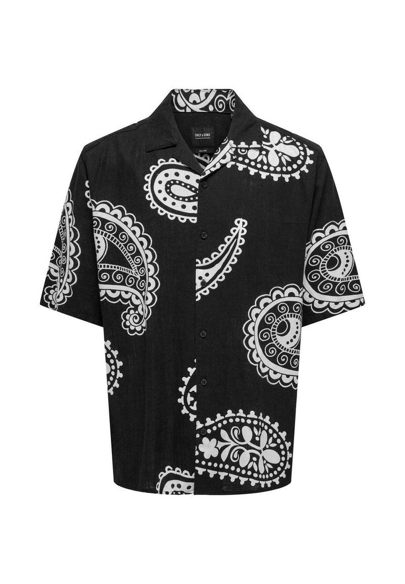Only & Sons KURZARM MIT RESORT KRAGEN - Hemd - schwarz