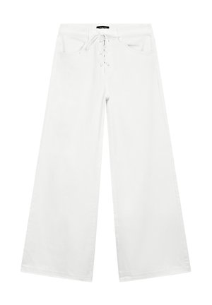 FLARED HIGH-WAIST - Jeans a zampa - white
