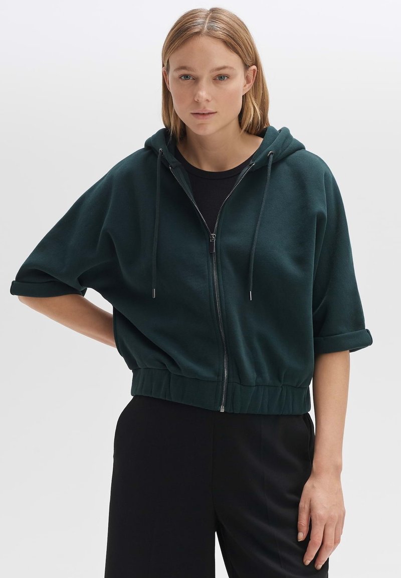 OPUS GADORA - Sweatjacke - emerald