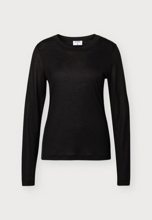 Filippa K, SCOOPED LONGSLEEVE - Блуза с дълги ръкави - black