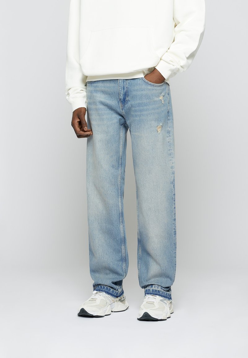 EIGHTYFIVE OPEM HEM - Jeans Straight Leg - light wash blue/laser denim ...