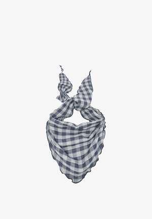 PULL&BEAR, CHECK PRINT REVERSIBLE - BANDANA - Scarf - blue