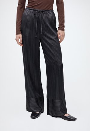 Topshop, TSARDO TIE WAIST TROUSER - Панталони - charcoal gray