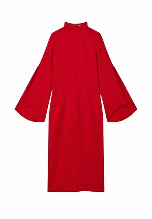 KATYA FLUTE SLEEVE BODYCON - Dnevna haljina - red