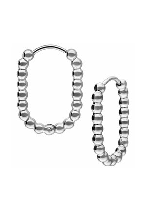 OVAL BUBBLE HOOPS  - Earrings - silver-coloured