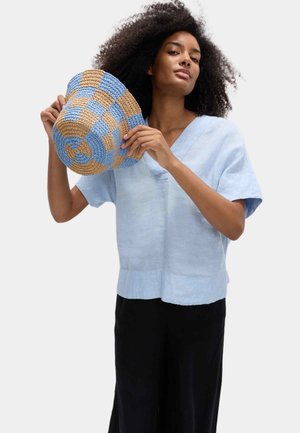 Marks & Spencer, PURE V-NECK POPOVER  - Bluse - chambray
