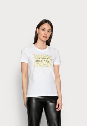 REGULAR GRAPHIC TEE - Print T-shirt - white