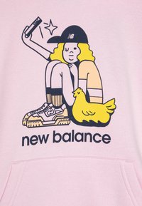 New Balance Mikina s kapucňou - light raspberry