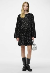 Pieces PCKAM DEEP BACK BOW DRESS - Koktel haljina / svečana haljina - black