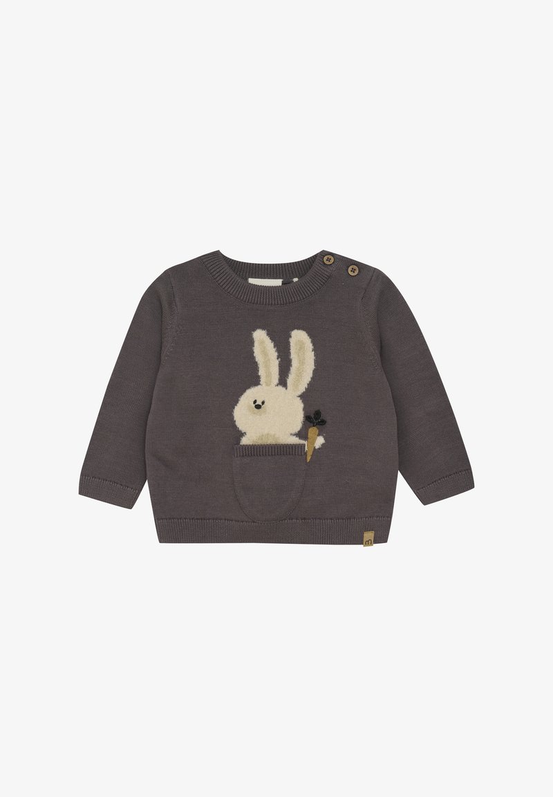 Minymo Strickpullover - dark gull grey
