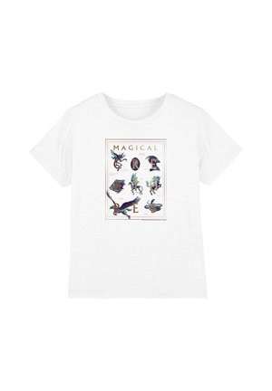 Cotton Soul, HARRY POTTER MAGICAL CREATURES BOOK COVER UNISEX - T-Shirt print - white